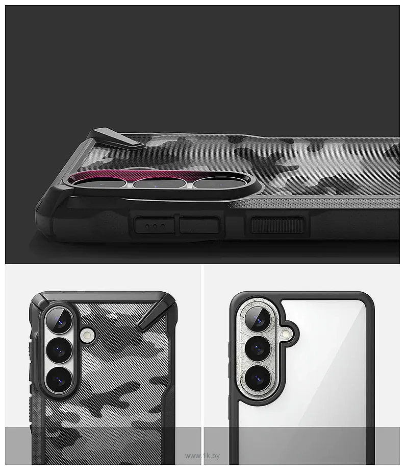 Фотографии Ringke Fusion X для Galaxy S26 Plus (Camo Black)