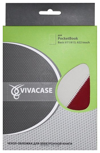 Фотографии Vivacase Red-White для PocketBook 611/613/622/623 (VPB-C613FR-Wh)
