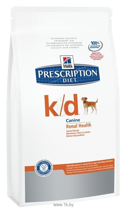 Фотографии Hill's (1.5 кг) Prescription Diet K/D Canine Renal Helth dry