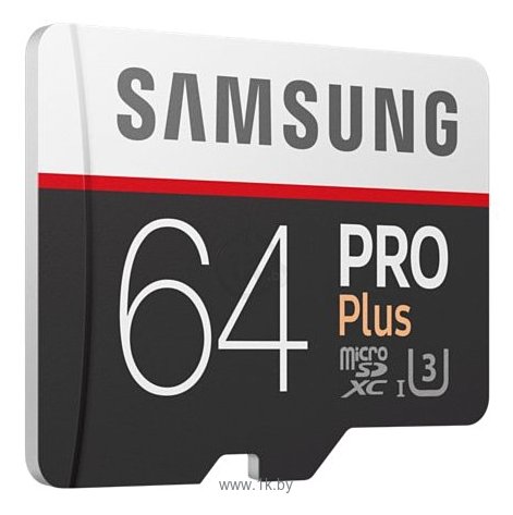 Фотографии Samsung microSDXC PRO Plus 100MB/s 64GB + SD adapter