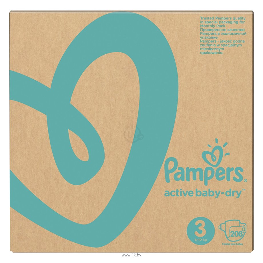 Фотографии Pampers Active Baby-Dry 3 Midi (208 шт)