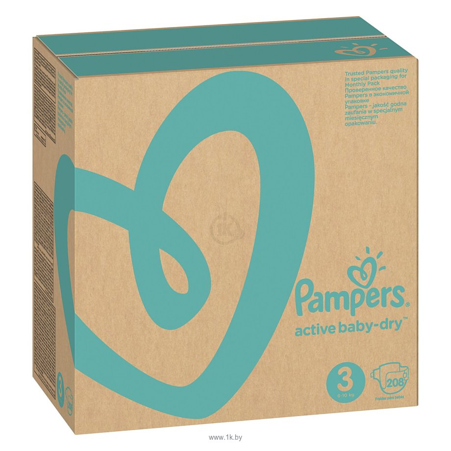 Фотографии Pampers Active Baby-Dry 3 Midi (208 шт)