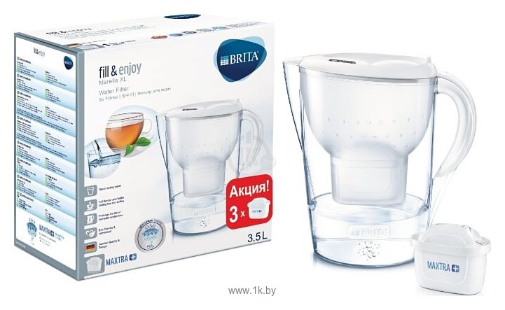 Фотографии Brita Marella XL Memo MX+ (3 сменных фильтрующих модуля) 3.5 л