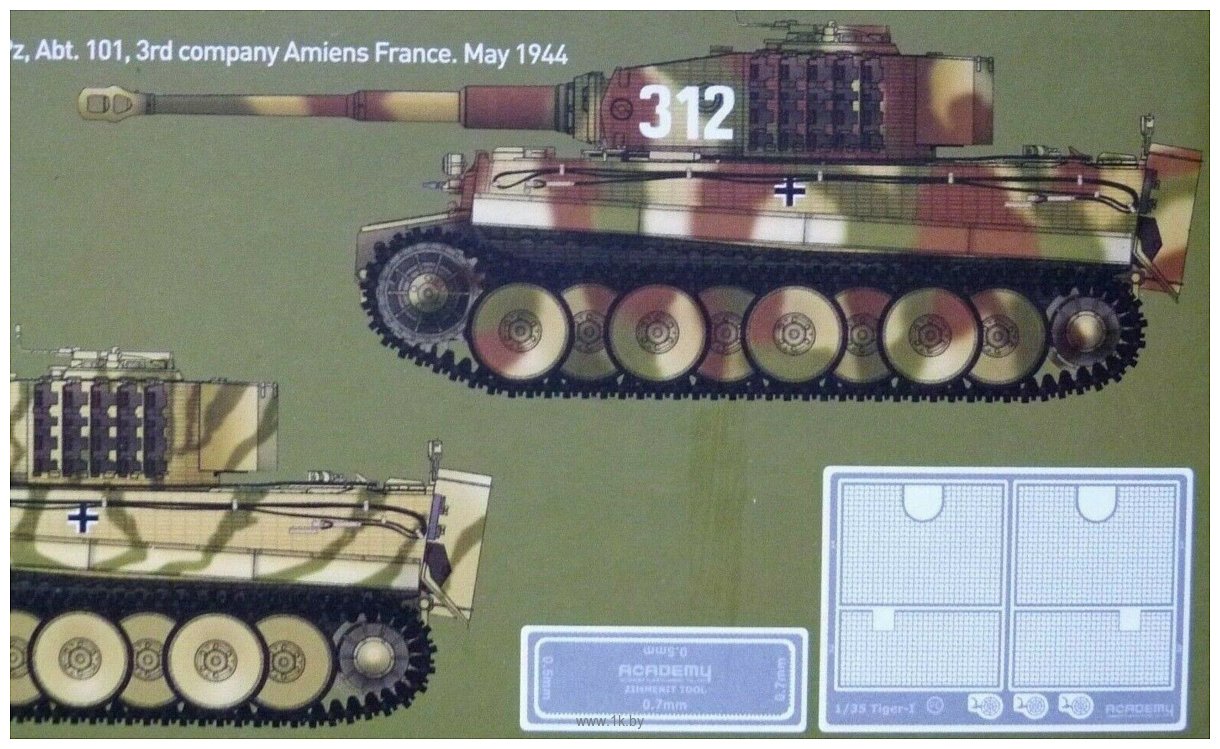 Фотографии Academy Tiger I MID Version. Annivers. 70 Normandy in. 1944 1/35 13287