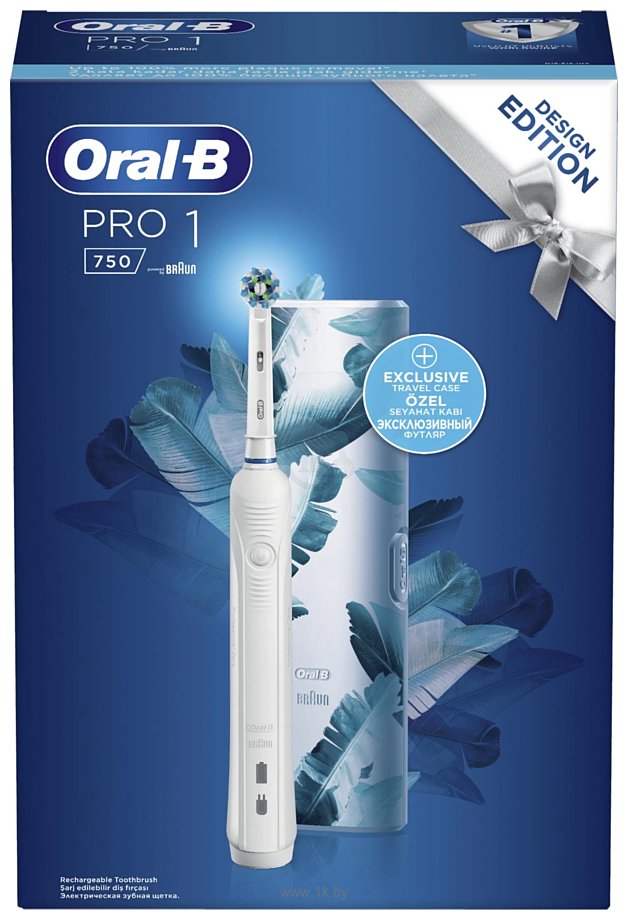 Фотографии Oral-B Pro 1 750 Cross Action Design Edition D16.513.1UX (белый)