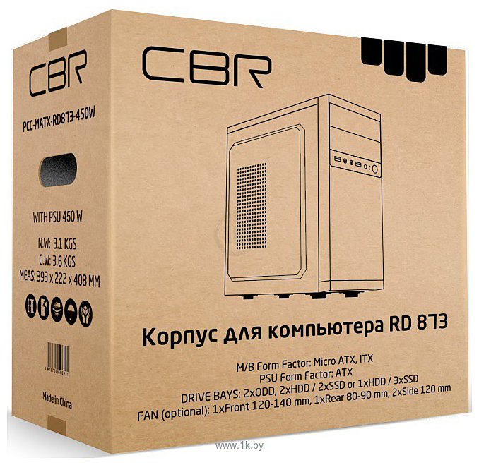 Фотографии CBR RD873 450W PCC-MATX-RD873-450W2