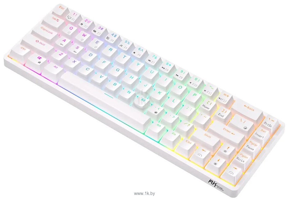 Фотографии Royal Kludge RKG68 RGB white, Gateron Yellow