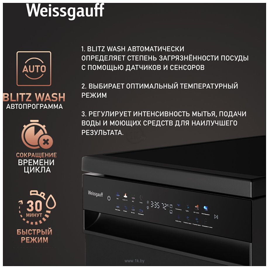 Фотографии Weissgauff DW 4539 Inverter Touch AutoOpen Black