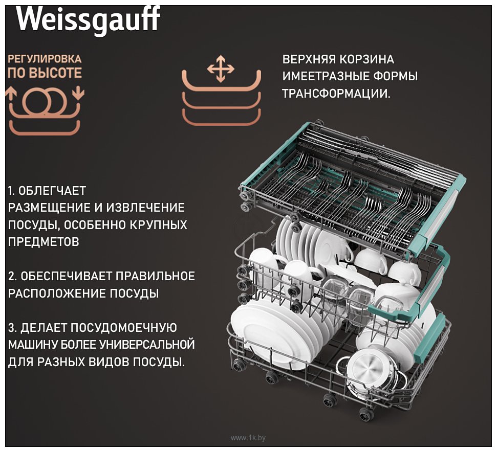 Фотографии Weissgauff DW 4539 Inverter Touch AutoOpen Black