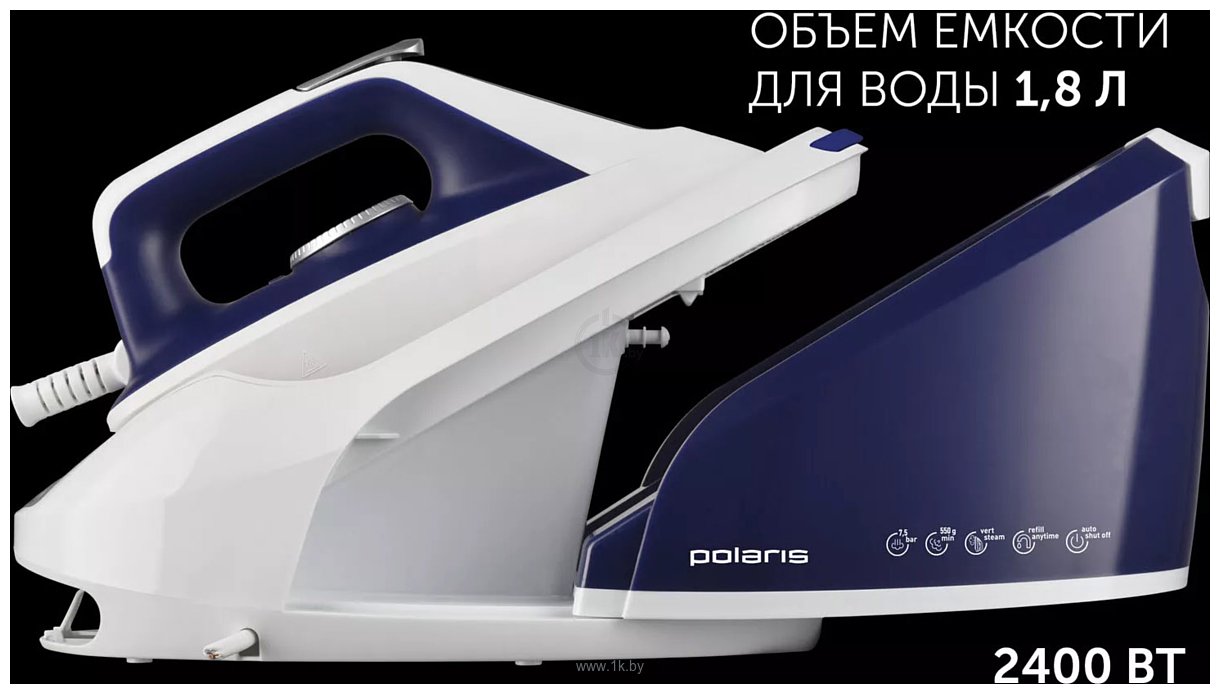 Фотографии Polaris PSS 8080K (белый/синий)