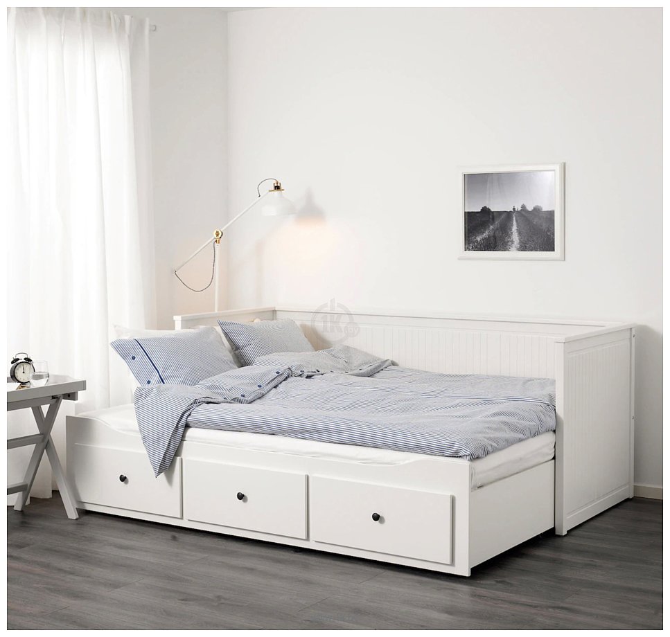 Фотографии Ikea Хемнэс 200x160 (белый) 603.542.20