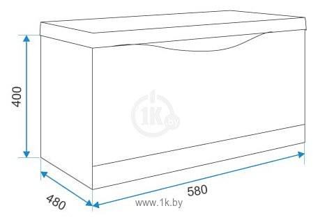 Фотографии 1Марка Тумба Этюд 58П У51989 под умывальник Анита 58 (белый)