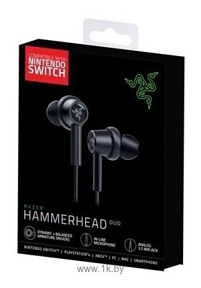 Фотографии Razer Гарнитура Hammerhead Duo для Nintendo Switch