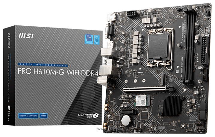 Фотографии MSI PRO H610M-G WiFi DDR4