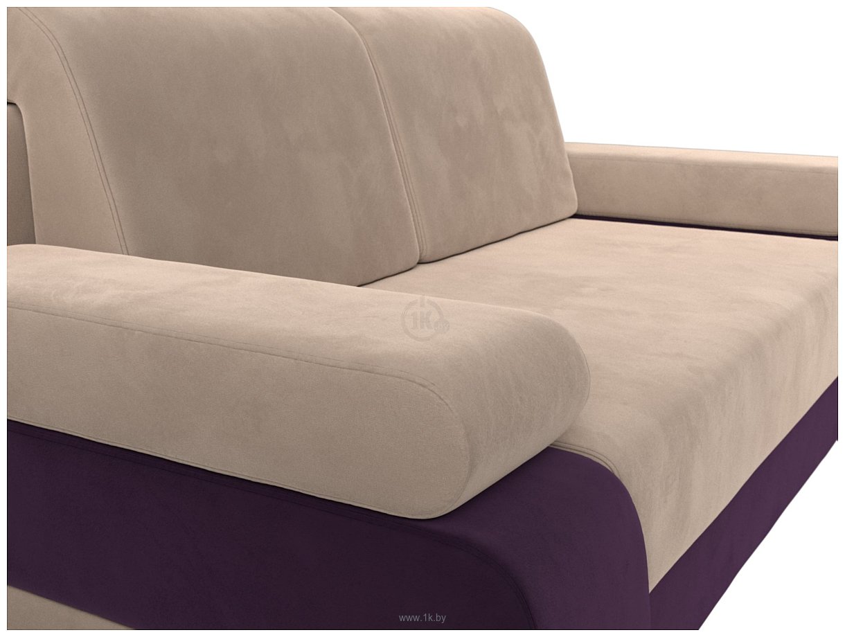 Фотографии Лига диванов Денвер 115524 (велюр, бежевый/фиолетовый) Фотографии Лига диванов Денвер 115524 (велюр, бежевый/фиолетовый)
