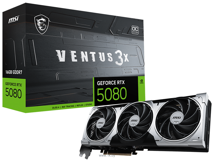 Фотографии MSI GeForce RTX 5080 16G Ventus 3X OC Plus