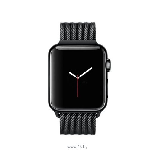 Фотографии Apple Watch 38mm Space Black with Space Black Milanese Loop (MMFK2)