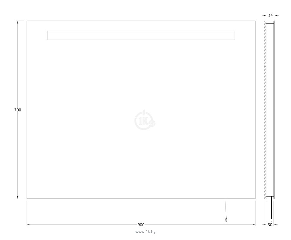 Фотографии Ellux Linea LED 90х70 (LIN-A1 9121)