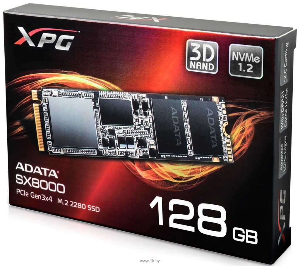 Фотографии ADATA XPG SX8000 128GB ASX8000NP-128GM-C (без радиатора)