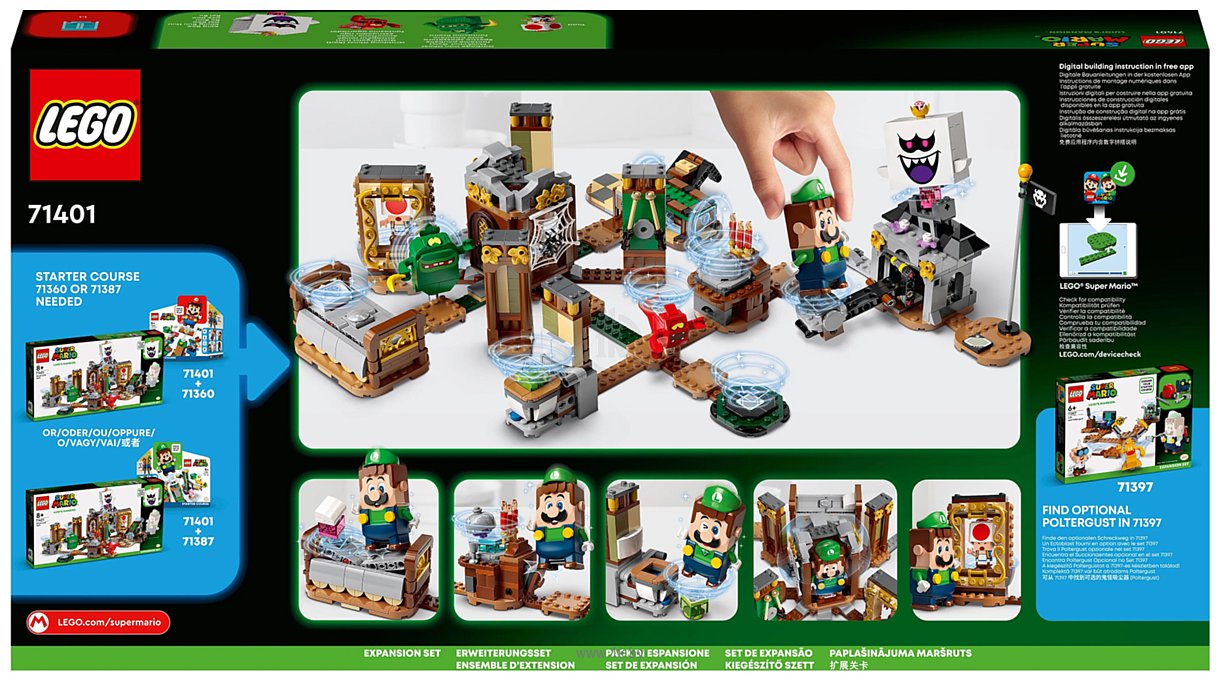 Фотографии LEGO Super Mario 71401 Luigi’s Mansion: призрачные прятки