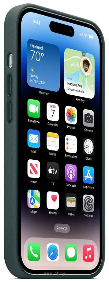 Фотографии Apple MagSafe Leather Case для iPhone 14 Pro (зеленый лес)