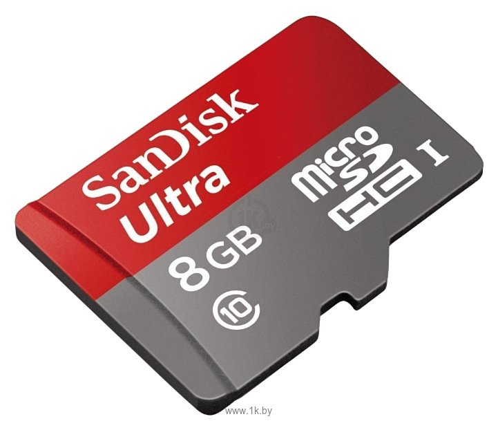 Фотографии Sandisk Ultra microSDHC Class 10 UHS-I 48MB/s 8GB + SD adapter