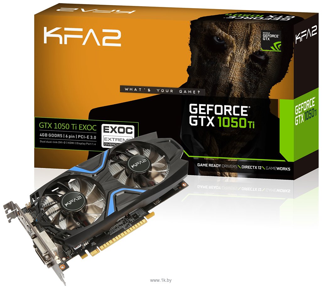 Фотографии KFA2 GeForce GTX 1050 Ti 4096MB EX OC