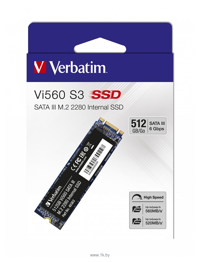 Фотографии Verbatim S3 512 GB 49363