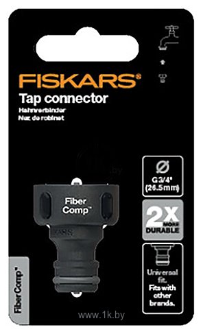 Фотографии Fiskars Штуцер для крана FiberComp G3/4" 26.5 mm 1027054