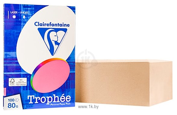 Фотографии Clairefontaine Trophee A4 80 г/кв.м 100 л 4103C (светло-розовый)