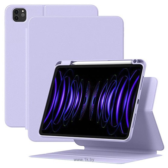 Фотографии Baseus Minimalist Series Magnetic Protective Case/Stand для Apple iPad Pro 11/Air-4/Air-5 10.9 (фиолетовый)