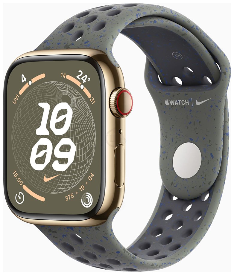 Фотографии Apple Watch Series 9 45 мм (стальной корпус, спортивный Nike)