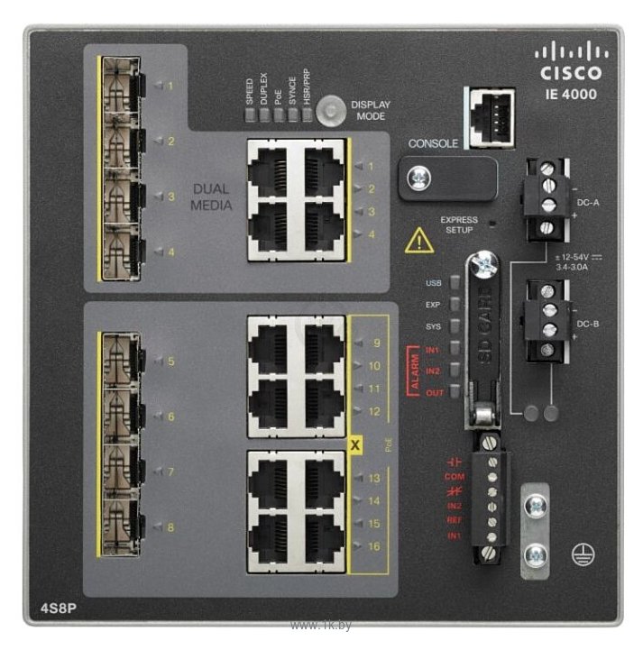 Фотографии Cisco Industrial Ethernet IE-4000-4S8P4G-E