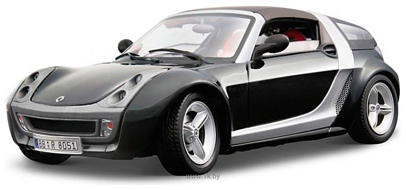 Фотографии Bburago Bijoux Smart Roadster Cup 1:24 18-22065 (черный)