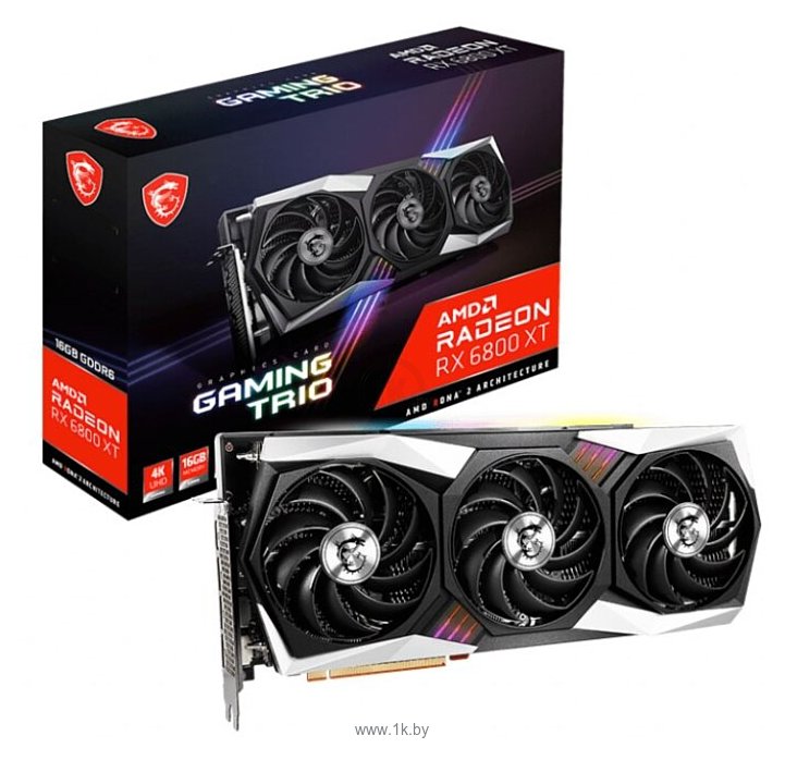 Фотографии MSI Radeon RX 6800 XT GAMING TRIO 16GB