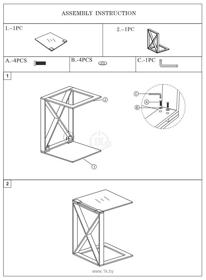 Фотографии Stool Group Кросс 40x40 EET-008-C (прозрачное стекло/сталь серебристый)