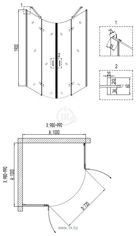 Фотографии Niagara NG-6816-08 100x100x190 Фотографии Niagara NG-6816-08 100x100x190