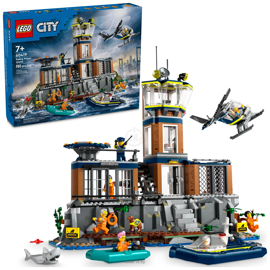 Фотографии LEGO City 60419 Полицейская тюрьма на острове