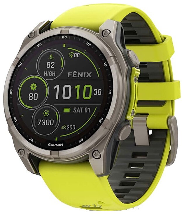 Фотографии Garmin Fenix 8 Sapphire Solar 47mm (силиконовый ремешок)