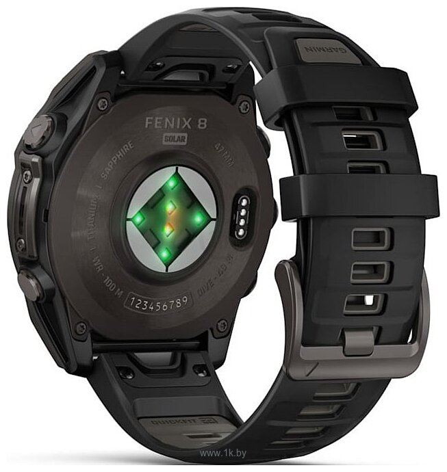 Фотографии Garmin Fenix 8 Sapphire Solar 47mm (силиконовый ремешок)