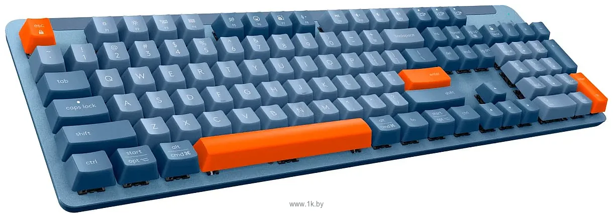 Фотографии Logitech Signature K865 920-012186 серо-blue, с гравировкой