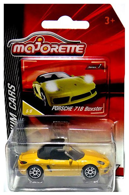 Фотографии Majorette Premium 212053052 Porsche 718 Boxster (желтый)