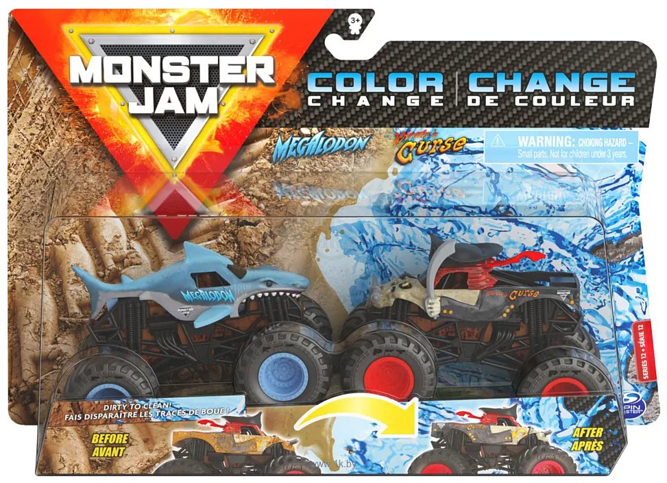 Фотографии Spin Master Monster Jam Megalodon and Pirates меняющие цвет 6044943