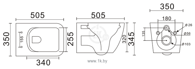 Фотографии Uptrend Gravis Rimless с сиденьем микролифт