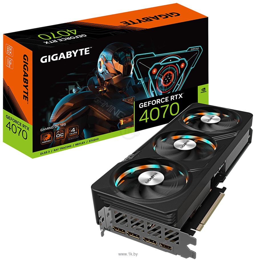 Фотографии Gigabyte GeForce RTX­­ 4070 Gaming 12G (GV-N4070GAMING-12GD)