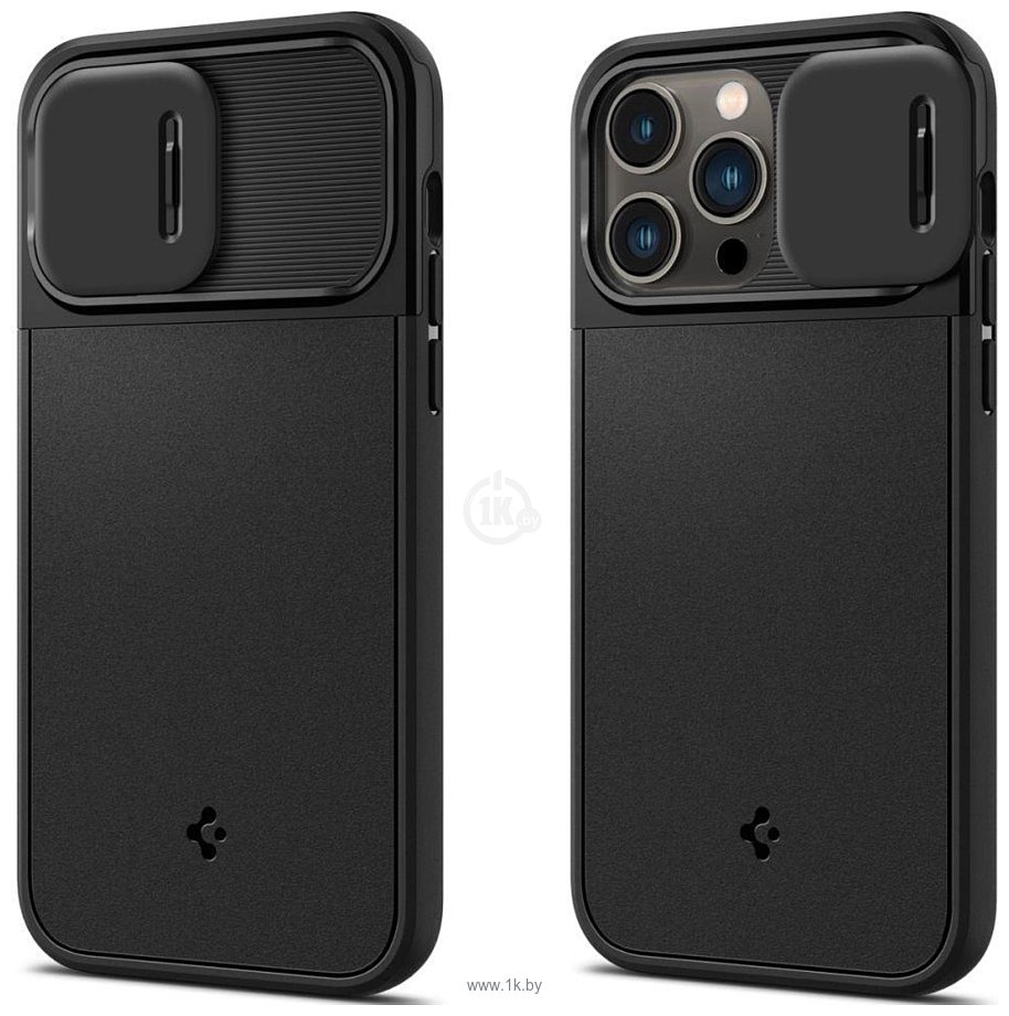 Фотографии Spigen Optik Armor (MagFit) для iPhone 14 Pro Max ACS04848 (черный)