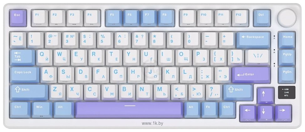 Фотографии Royal Kludge RK-M75 RGB Taro Milk, RK Silver