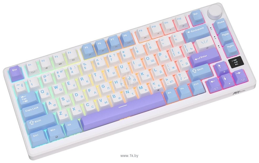 Фотографии Royal Kludge RK-M75 RGB Taro Milk, RK Silver