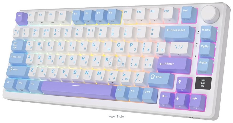 Фотографии Royal Kludge RK-M75 RGB Taro Milk, RK Silver