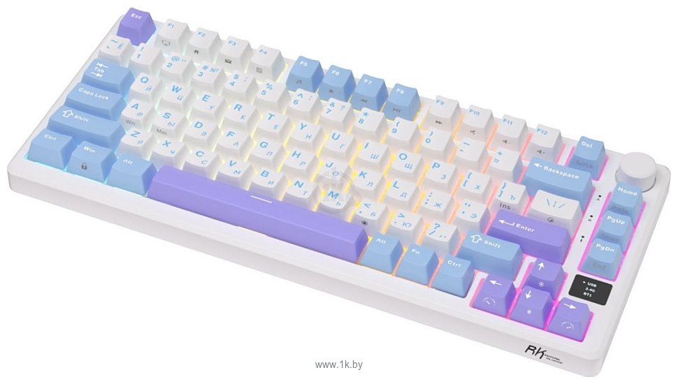 Фотографии Royal Kludge RK-M75 RGB Taro Milk, RK Silver